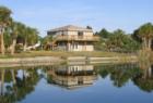 Mirror image of a home on a canal in Hernando beach florida