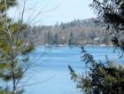 A nice peek of Lake Arrowhead as I was driving down to the Village--from my car.