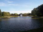 This is Cinco Ranch South Lake. The lakes in Cinco are available for fishing, non power boating, and walking and jogging.