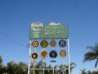 The City welcome sign for Yucaipa, California