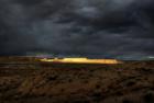 HDR photo of a storm blowing in over the Lake Powell area.