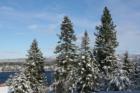Now That The Snow Is Melting, It's Fun To Look Back On Our Snowy Winter With Hayden Lake In Background