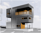 Sample of house being built at Austin's Green Community Agave