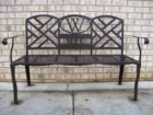 One of many park benches throughout Wyndhurst