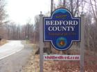 Bedford County Virginia Welcome Sign