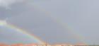 Can you believe I caught this double rainbow near Hampton Lakes in Davenport, Florida?