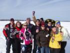 McGregor Minnesota has Golf on Ice. It is held in March the first Saturday every year on Big Sandy Lake.
