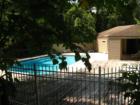 One of two pools in the community