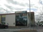 Moses Lake gave tribute to a long time businessman.  You can see Monte Holme's Mural on the side of the Post Office building. 