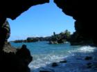 Hana arch at black send beach