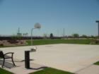 One of the two half basketball courts in Freeman Farms.