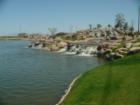 View of the lake at Freeman Farms located on the North East corner of Greenfield and Ocotillo Rd.
