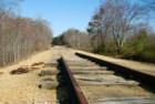 Rail Lines running through White Plains connecting Indian Head Naval Base. Rails are being taken up as part of the Rails To Trails Program