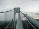 My daughter who is a Police officer walking the span of the Verrazano-Narrows Bridge.