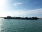 Barge heading out