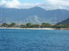 Turtle Beach from offshore.