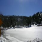 A winter day at Arrowbear Lake. This lake borders some great hike trails. Cute cabins nearby. 