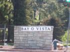 Bay-O-Vista sign at Lake Chabot Road and Astor Drive