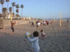 Beach volleyball at Manhattan Beach Pier