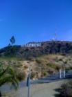 A different view of the Hollywood sign