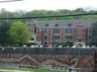 The old Webb School is now an Office Building with a park/playing field