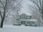 Hiding victorian behind new winter snowfall...