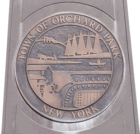 Base of the clock in front of the Municipal Building.