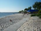 The beach at the Yacht Club in Cape Coral 