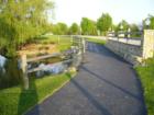 Walkway along Washgington St. in Hometown, Oswego
