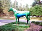 Painted horse outside Woodside Plantation