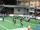 Enjoying an Indoor Football Game; the Rockford Raptors--Arena Football!  Ever Been?  What Fun!