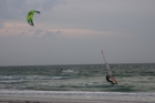 Pass-A-Grille Beach is a popular spot for both kiteboarding & windsurfing