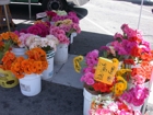 Fresh cut flowers at the Manhattan Beach Farmer's Market