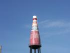 The World's Largest Catsup Bottle is located in Collinsville, Illinois.
