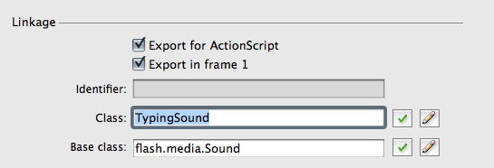 Sound Export Settings