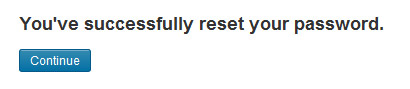 LinkedIn successfully reset password
