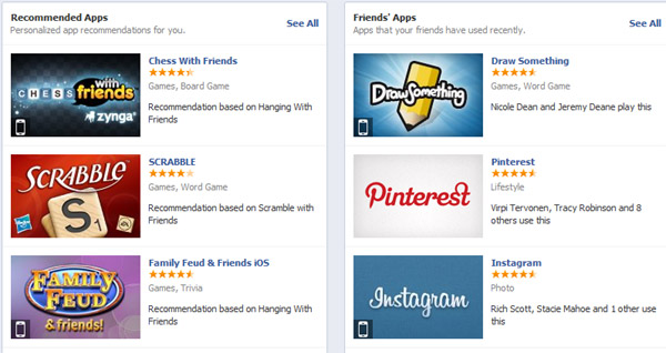 Facebook App Center