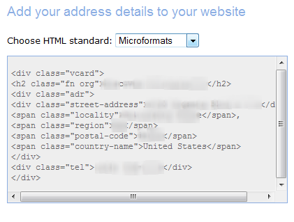 add address details to website add address details to website