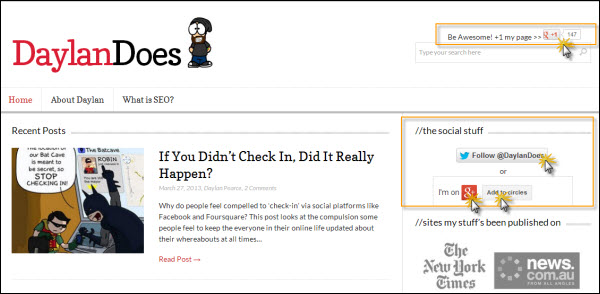 social share buttons