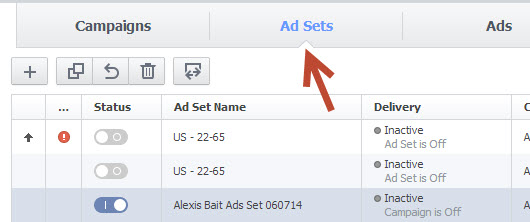 Facebook Ad Sets