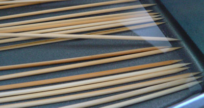 soak skewers skewers for satay