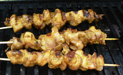 grilling-chicken Thai satay chicken