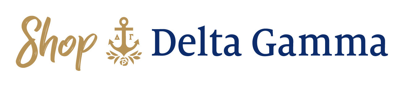 A banner for the official Delta Gamma online store.