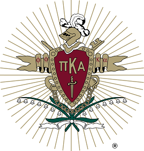 Pi Kappa Alpha Crossing Jersey with Split Greek Letters, Cardinal Red/Gold