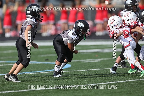 Edison Jr Wildcats bantam football 9-27-25