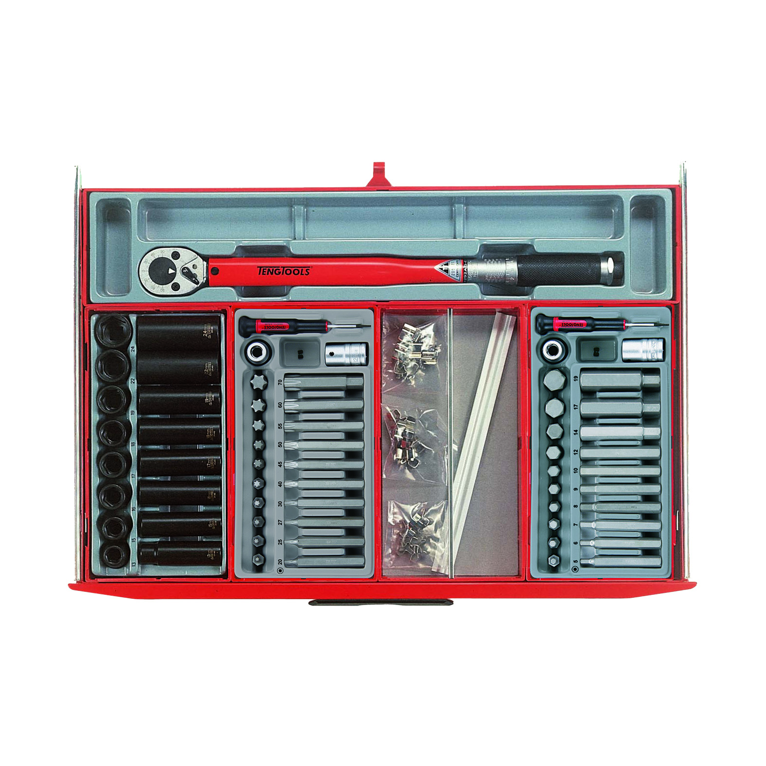 Teng Tools TCMM715N 715 Piece Mega Master Tool Kit Set w/ Sliding