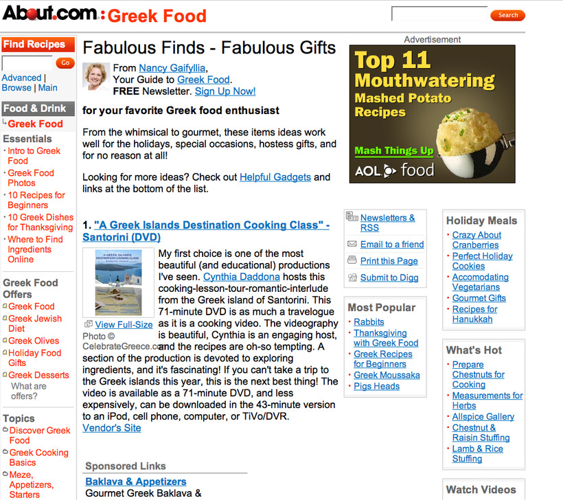 #1 New York Times' About.com Culinary-Travel DVD REVIEW