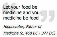 Let medicine be your food and food be your medicine