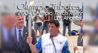 Olympics 2004 Athens (1st of 4 videos) Celebrity Torch Relay in LA