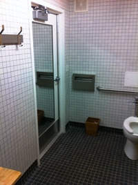 Executive Bike Commute Saga:  Chapter 19 Inaugural Shower at Bikestation Long Beach